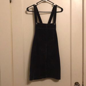 Corduroy Skirt Overalls